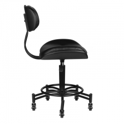 Elegancki Taboret Florencja Czarny